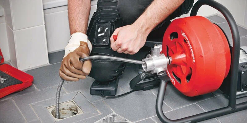 Drain cleaning service in Titusville, Florida using professional plumbing equipment