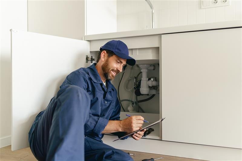Local Titusville, Florida plumber inspecting residential plumbing system